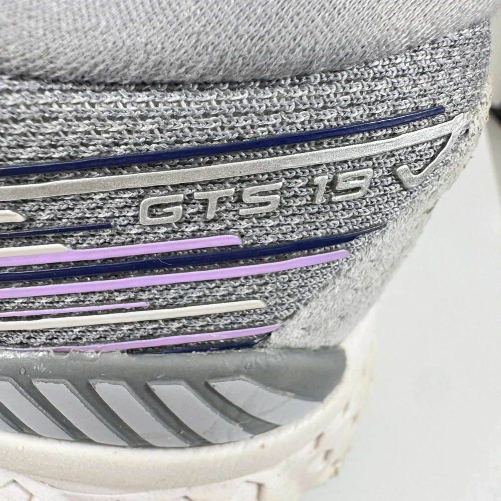 Brooks Adrenaline GTS 19 Running Shoes Womens 8.5 Grey Purple Sneakers